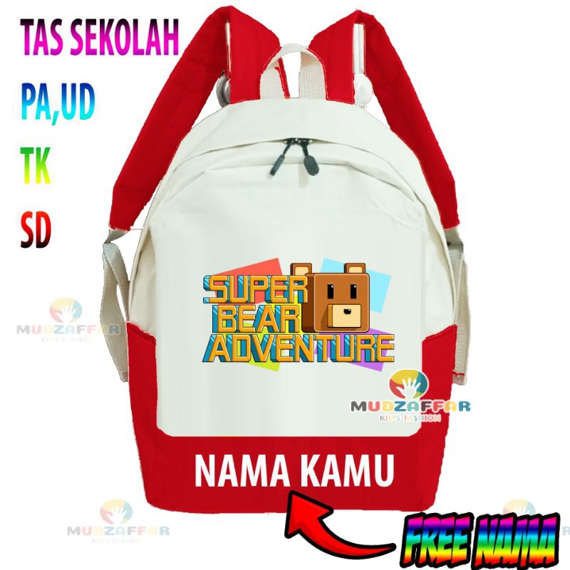 TAS RANSEL ANAK SUPER BEAR ADVENTURE TAS ANAK LAKI-LAKI PEREMPUAN SUPER BEAR ADVENTURE