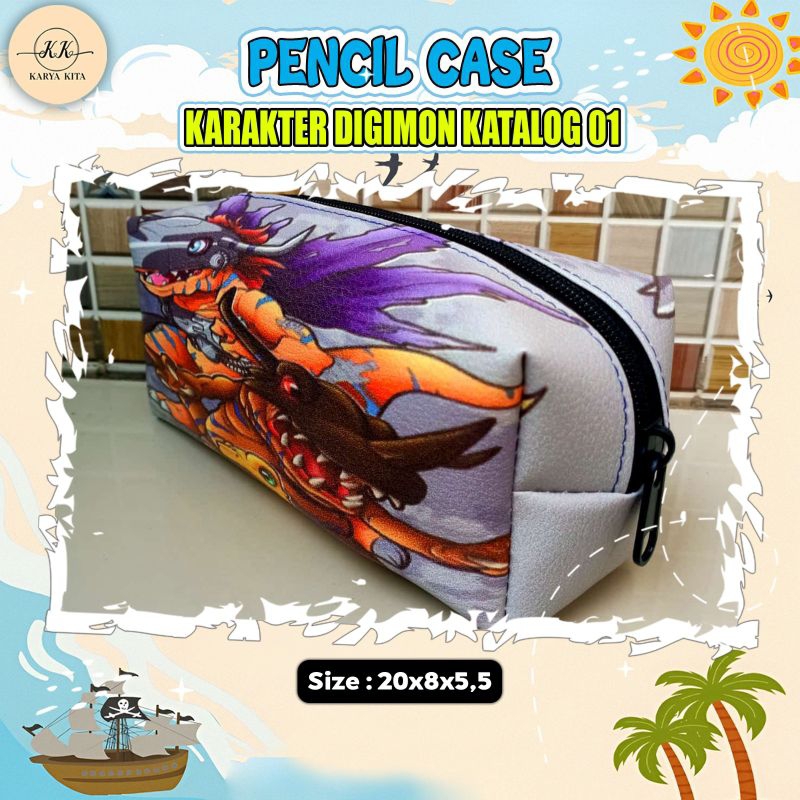 

[MIX PENCASE] pencil case karakter DIGIMON KODE 01