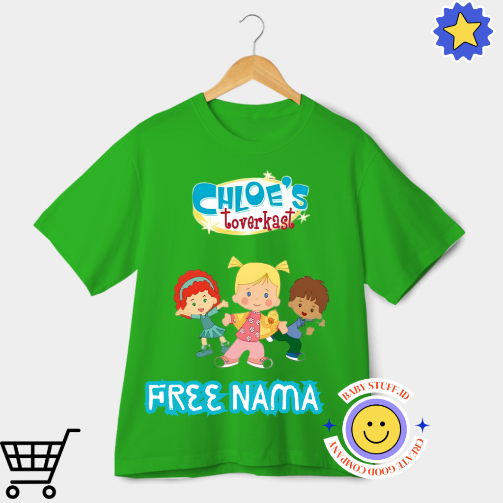 BAJU ANAK KAOS ANAK CHLOE'S TOVERKAST FREE NAMA