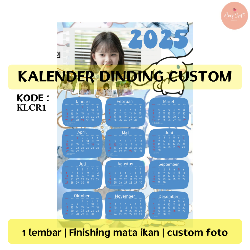 

Kalender Custom Cinnamon Roll