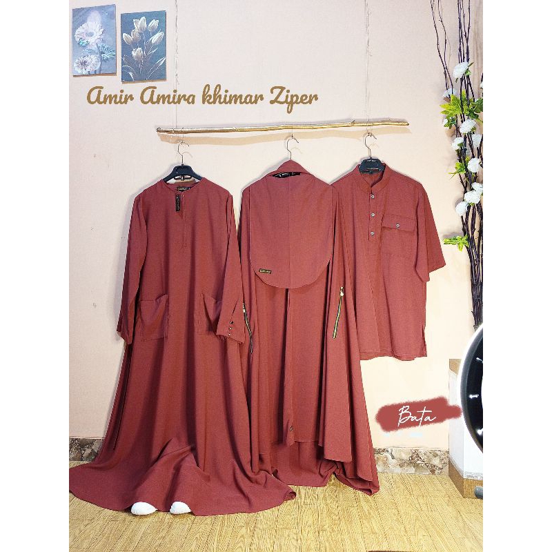 Gamis Dewasa wolfis / Jetblack Amira Dan Koko Couple Murah Berkualitas