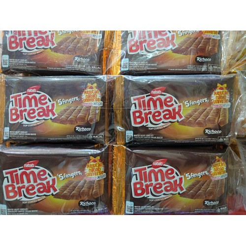 

Nabati Wafer Time Break Coklat 5 Fingers 16 Gram x 20 Pcs [1 Pack]