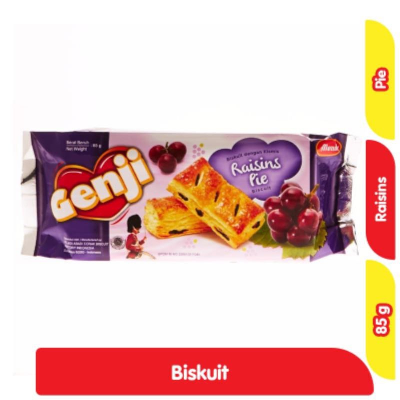

Monde Genji Raisin Pie Stroberi 85 Gram 1 KARTON ISI 24 PCS