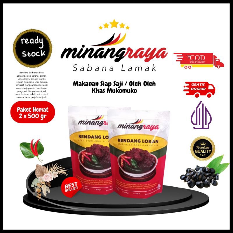 

Bundling Rendang Lokan Minang Raya 2 Bungkus 500 gr Oleh Oleh Bumbu Khas Minang Halal