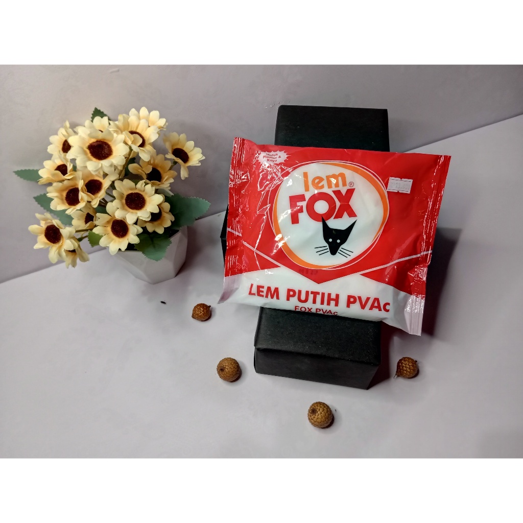 Lem Putih PVAc Fox Merah / Lem putih PVAc  FOX 400g
