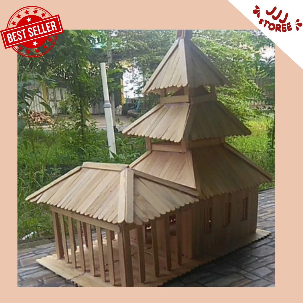Miniatur Masjid Agung Demak Dari Stik Es Krim//Miniatur Masjid