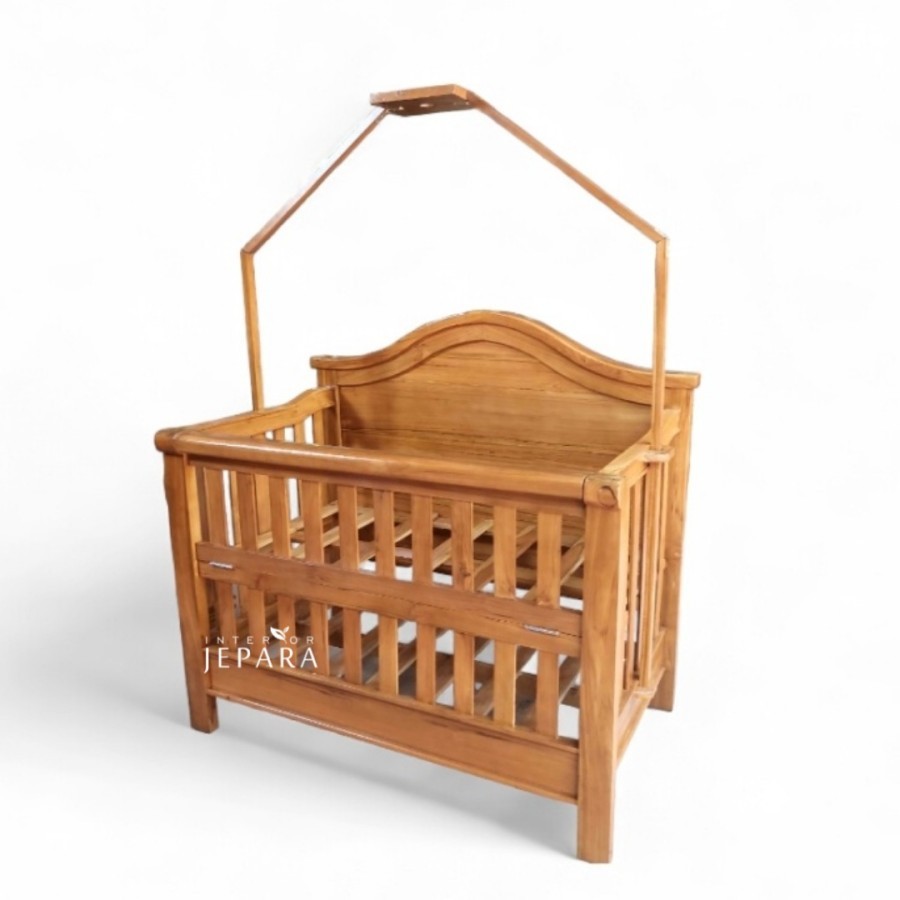 Tempat Tidur Bayi Bahan Kayu Jati - Baby Box Multifungsi