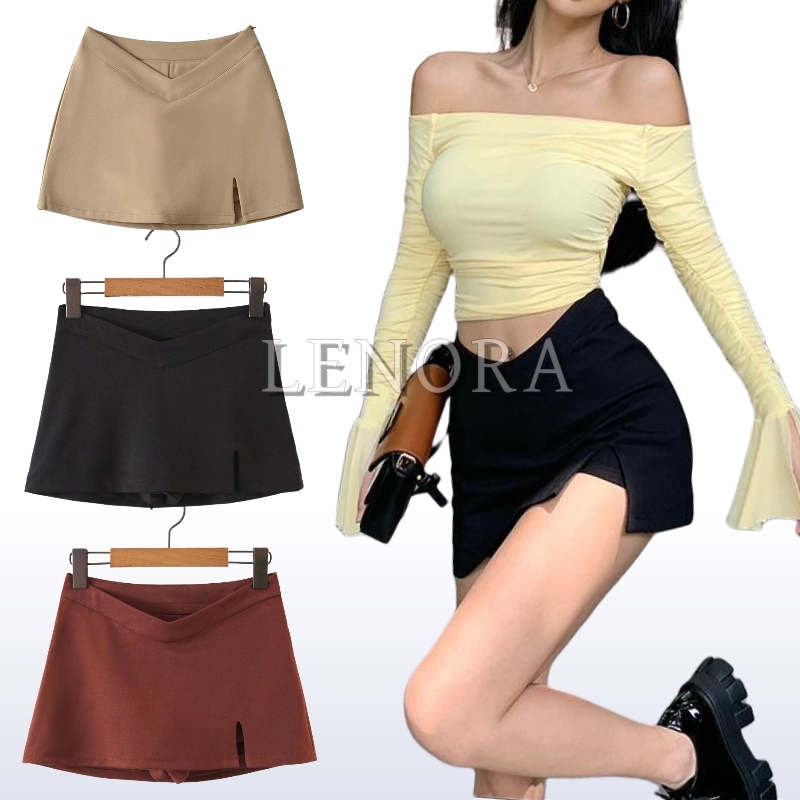 Rok Pendek A Line Wanita Import Mini Rok Kekinian Korea Style