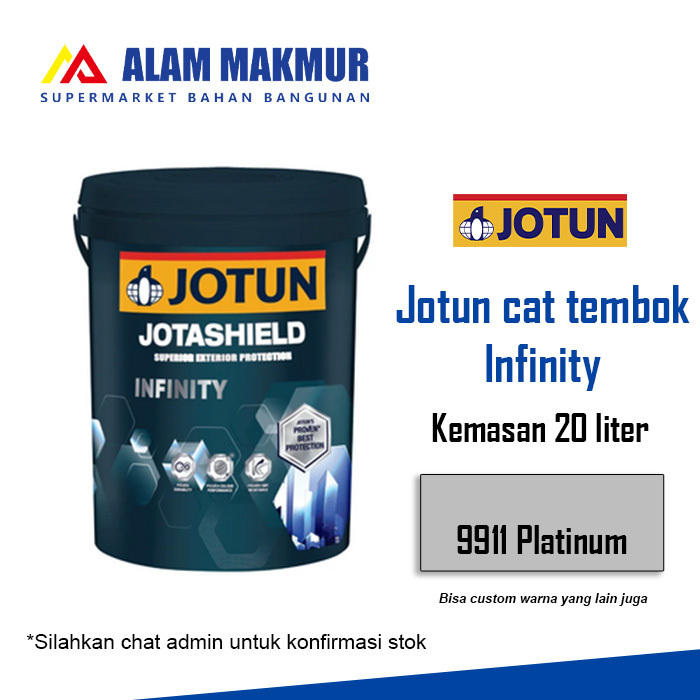 JOTUN JOTASHIELD INFINITY 9911 PLATINUM (20 LITER) / CAT TEMBOK EXTERIOR JOTUN