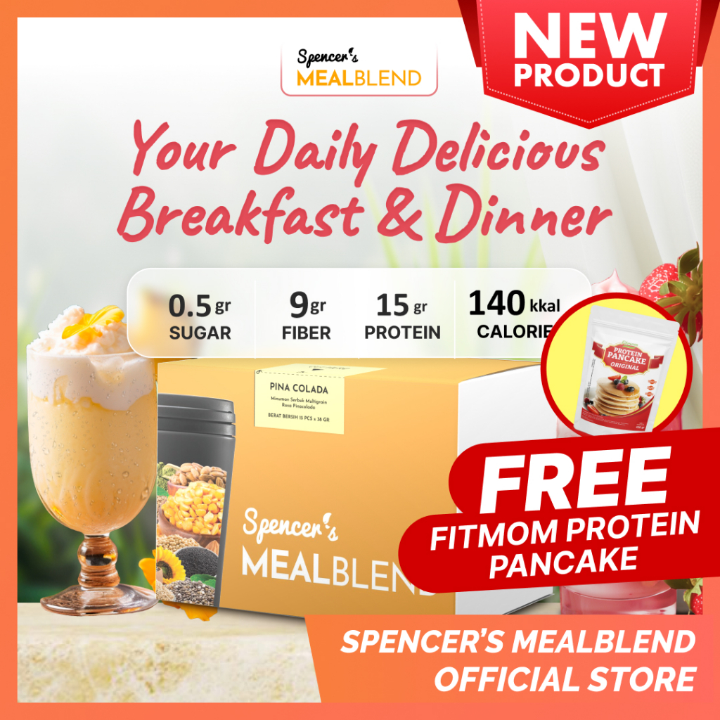 

BUY 1 Spencer's MealBlend GET 1 FREE Spencer's Protein Pancake - Solusi Diet Simple Breakfast dan Dinner Praktis