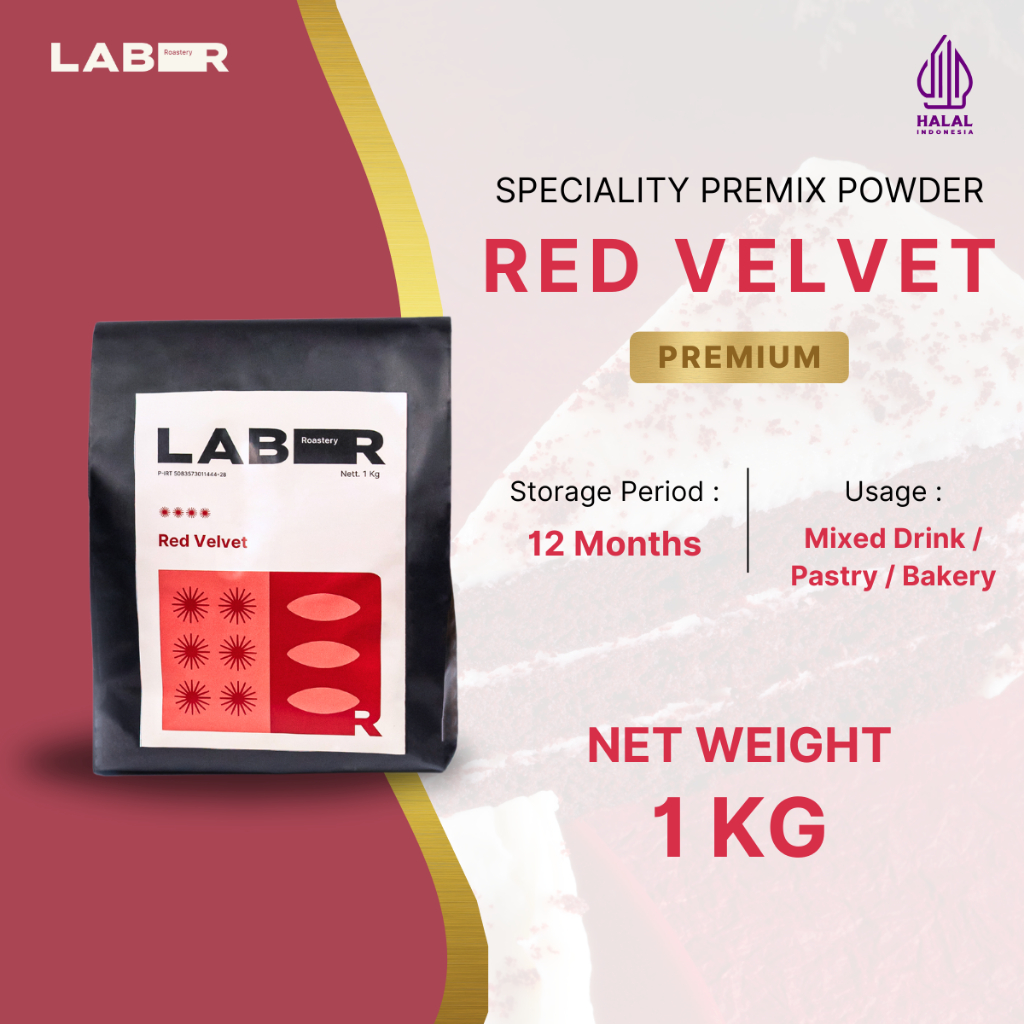 

LABR Bubuk Red Velvet 1kg - Premix Powder