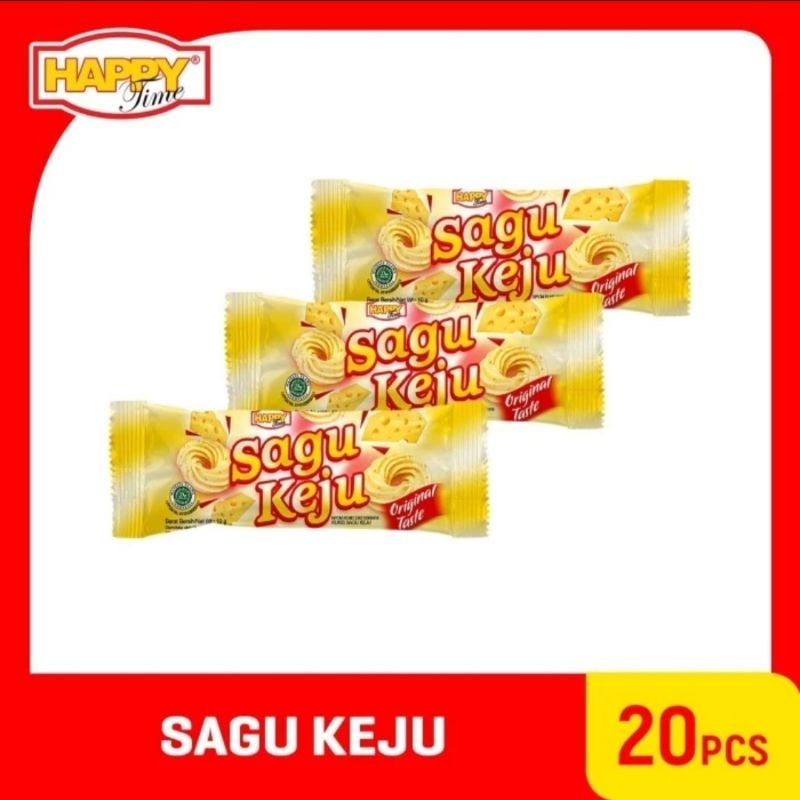 

Happy Time Sagu Keju isi 20 pcs