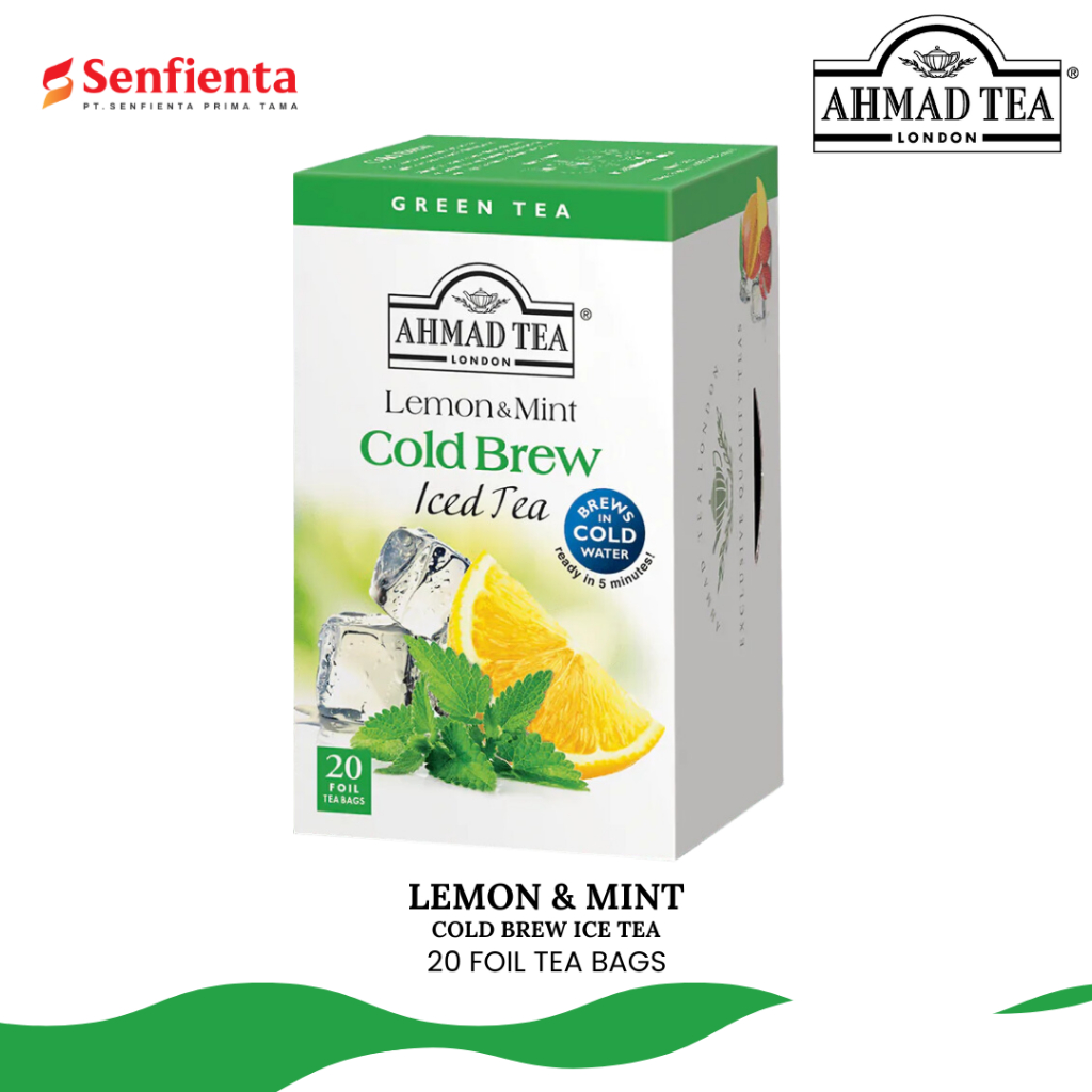 

Ahmad tea Lemon & Mint Cold Brew Iced Tea 20's - 40 gr