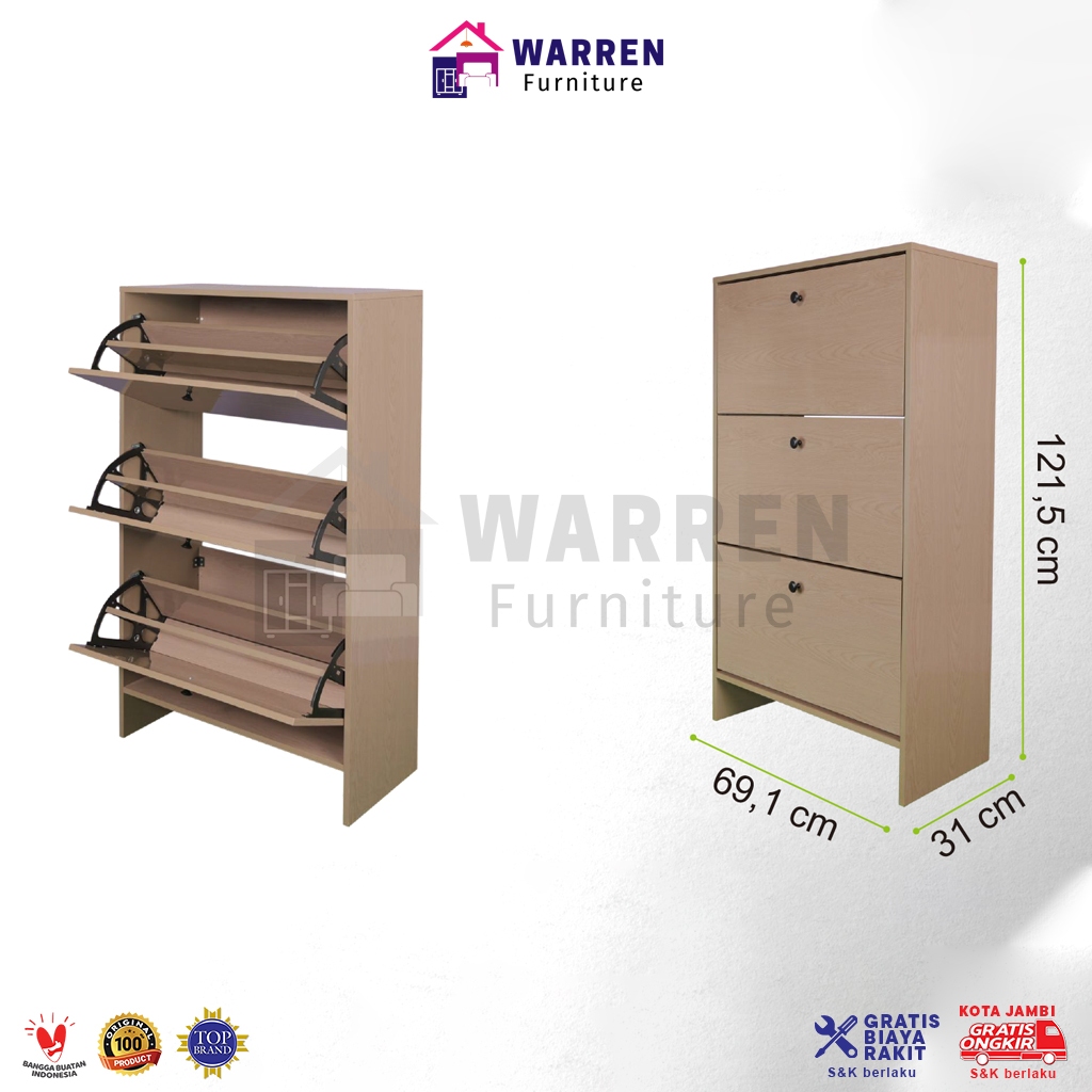 LEMARI SEPATU FD 101 C UPVC