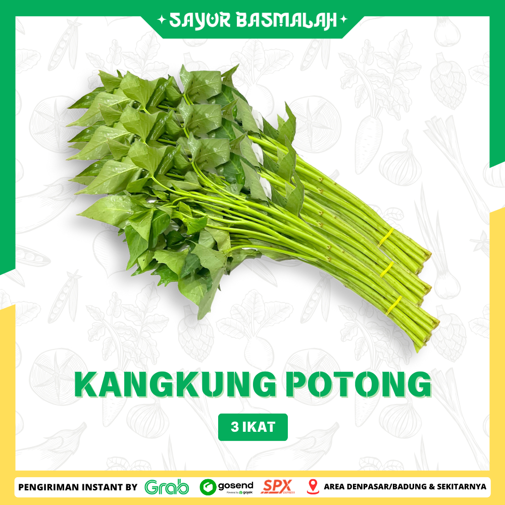 

Sayur Kangkung Potong 3 Ikat - Sayur Basmalah