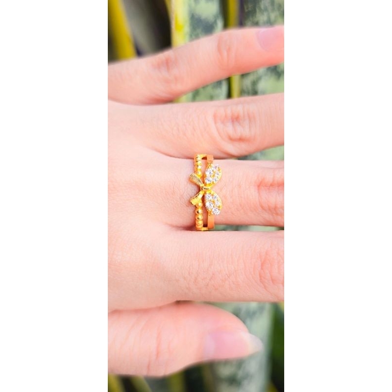 cincin Kupu Emas 99 murni