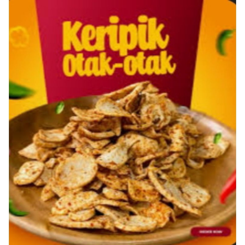 

kripik otak otak pedas daun jeruk 200 gr