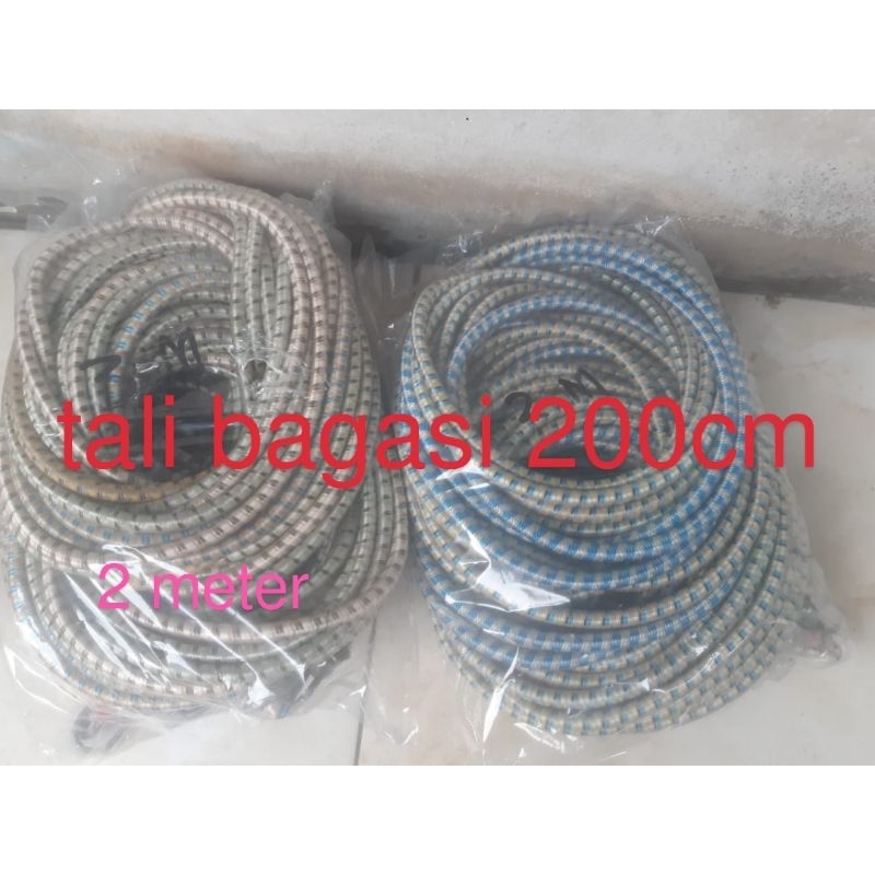 tali bagasi 2 meter / tali pengikat ikat barang 200cm / tali bagasi motor / tali serbaguna ikat bara