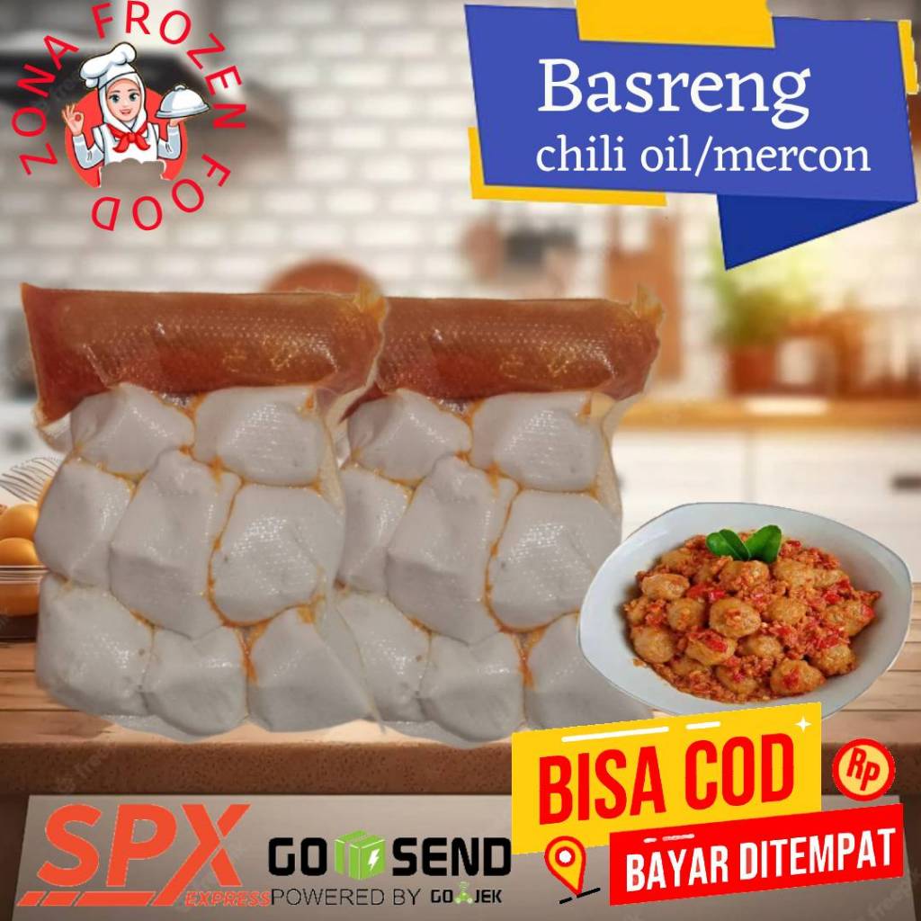 

promo paket 3 pack basreng mentah free sambal mercon basreng