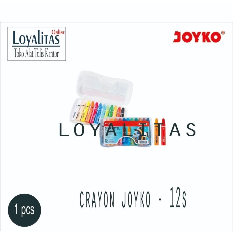 

Crayon Titi Joyko kecil 12 warna - 12s