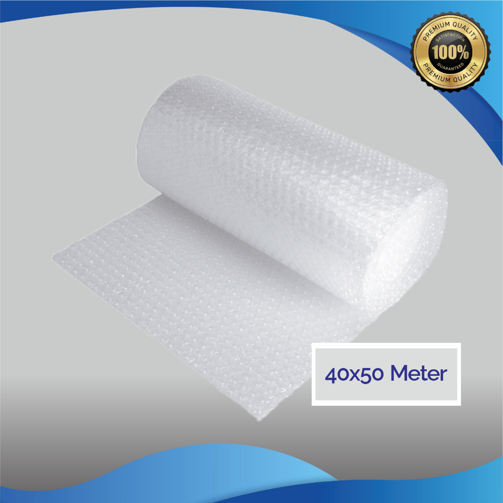 

Bubble Wrap 1 Roll Warna Putih Ukuran 40cm x 50m