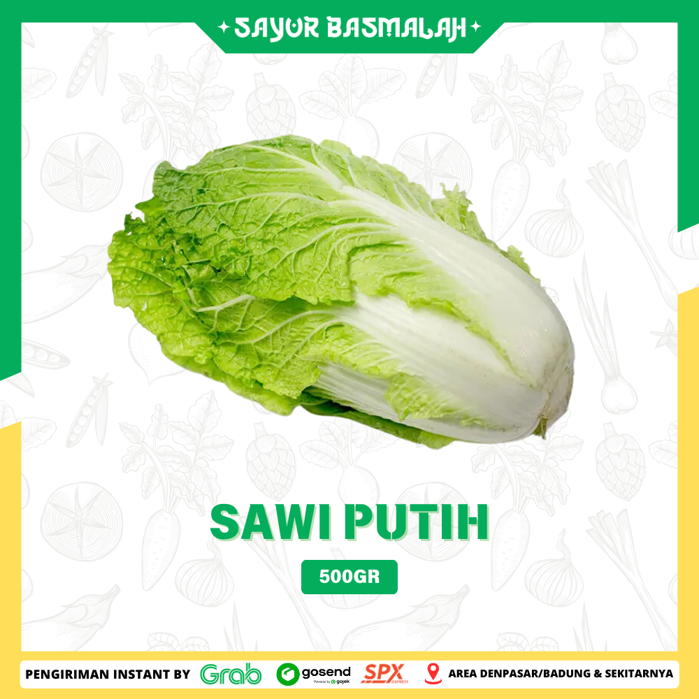 

Sawi Putih 500gr - Sayur Basmalah