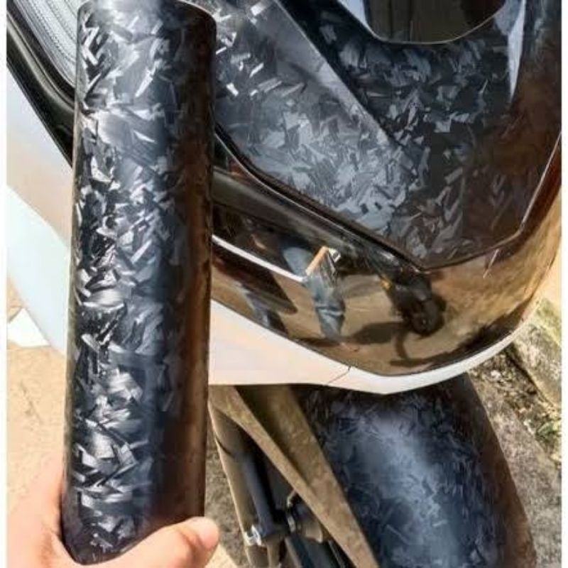 sticker / skotlet carbon forget hitam
