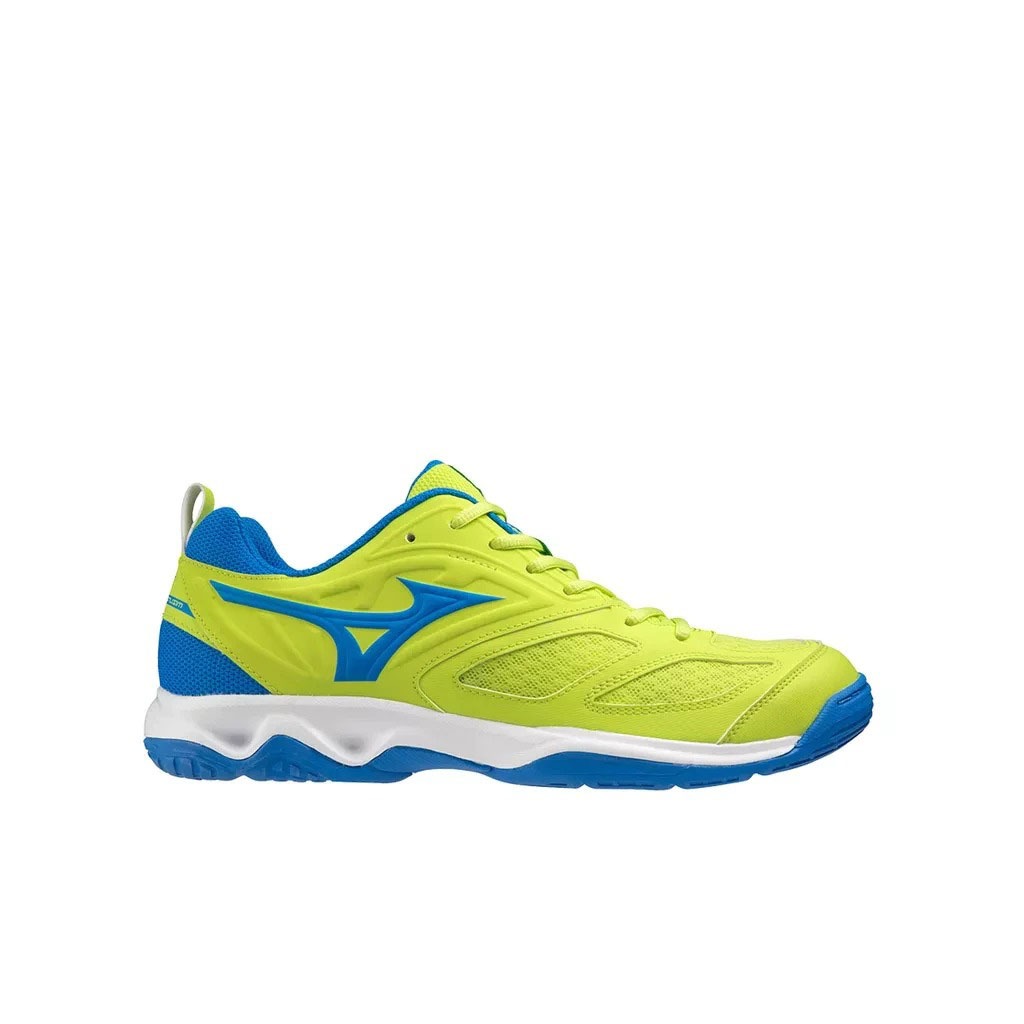 Mizuno Original Sepatu Voli Dynablitz Low V1GA212161 Green/Peace Blue - Mizuno Sepatu Voli Original