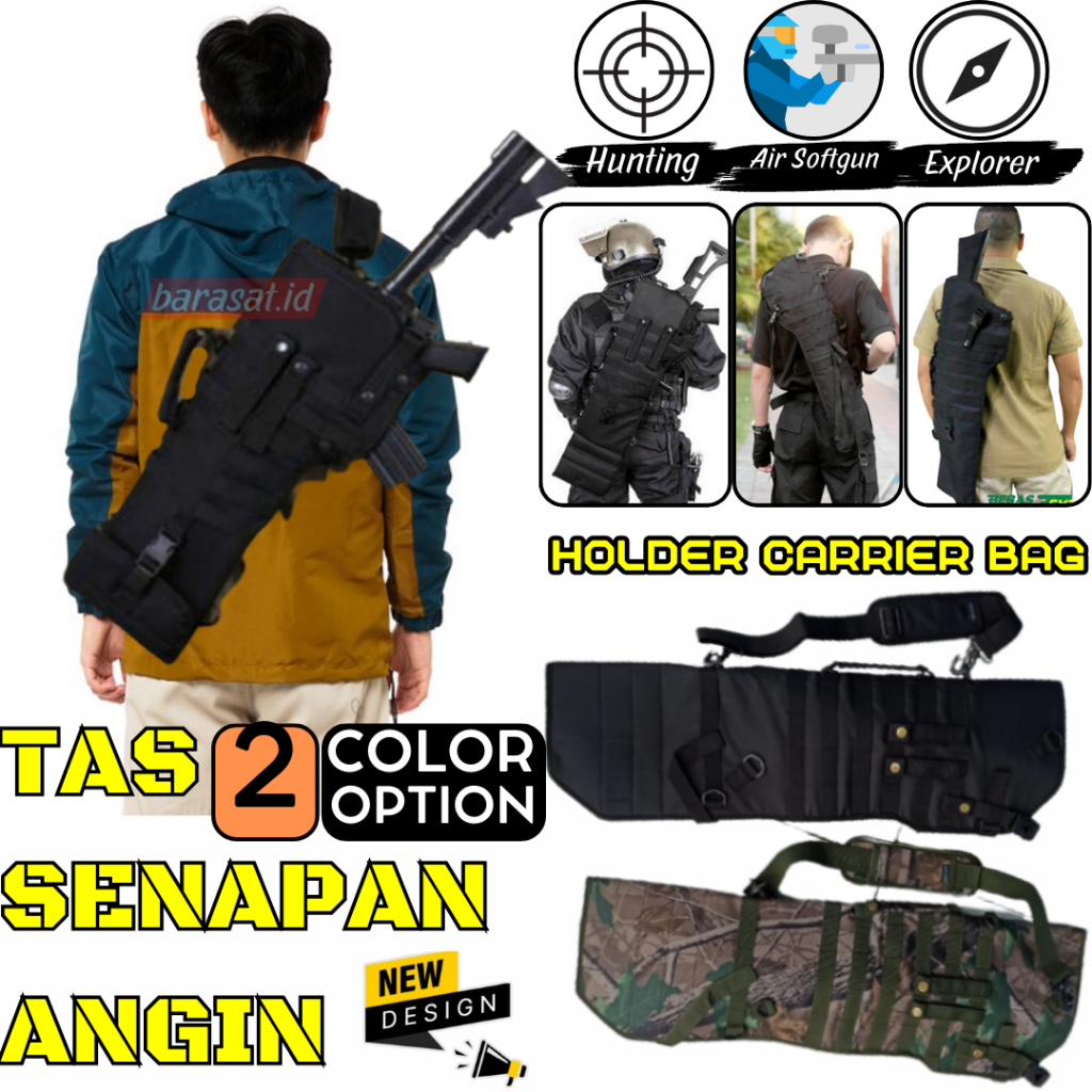 Tas PCP Ghost Warrior Slempang Sarung Kantong Sanapan Angin Airsotgan Untuk Semua Jenis dan Merk