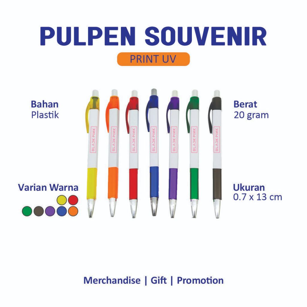 

Pena Ballpoint Bolpoin Bolpen Pulpen Custom Promosi Souvenir Nama Logo