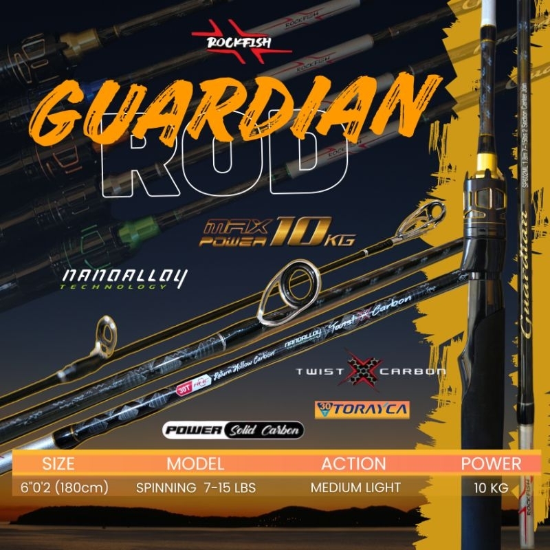 JORAN CARBON ROCKFISH GUARDIAN  SP 602 7-15LB JORAN CARBON SOLID | JORAN PANCING