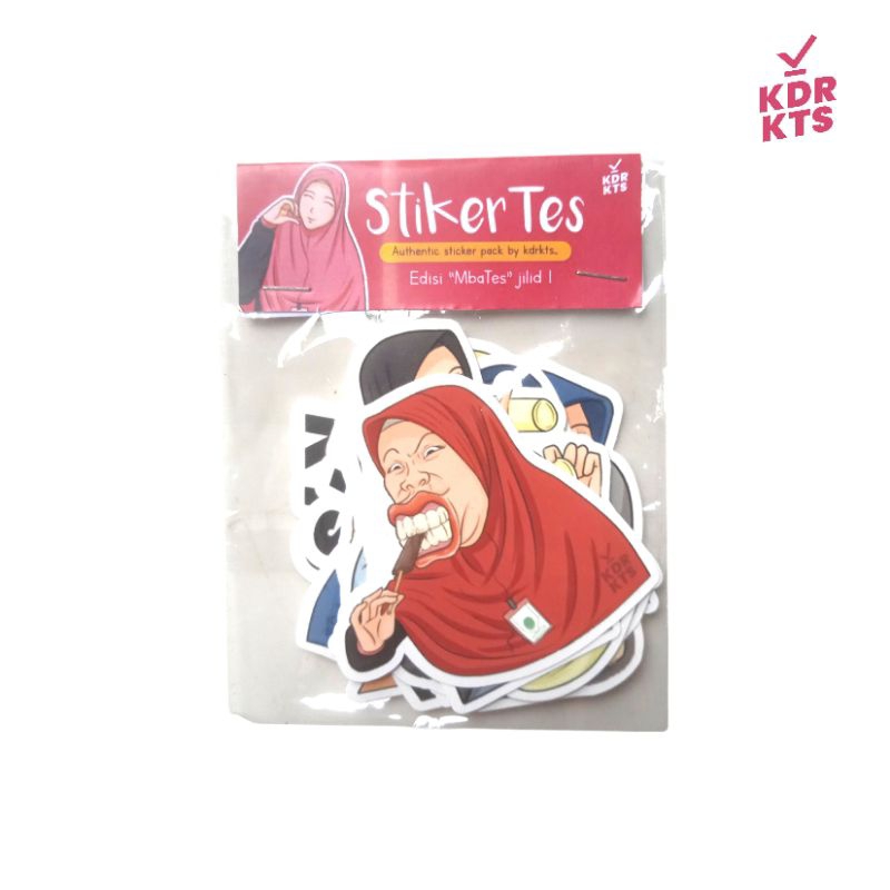 

StikerTes edisi "MbaTes" Jilid 1 (isi 10 pcs)