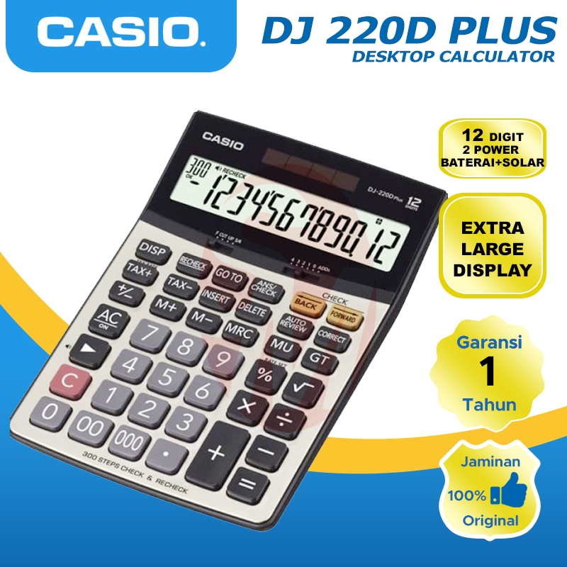 

Promo KALKULATOR CASIO DJ 220DPLUS