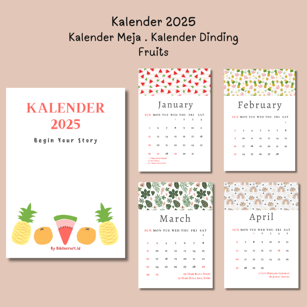 

Kalender Calendar Meja Portrait A6 Aesthetic 2025 Bibliocraft Lucu Murah 2.0