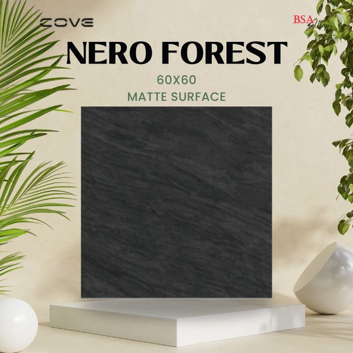 GRANIT COVE NERO FOREST 60X60 GRANITE MATTE / GRANITE LANTAI KAMAR MANDI
