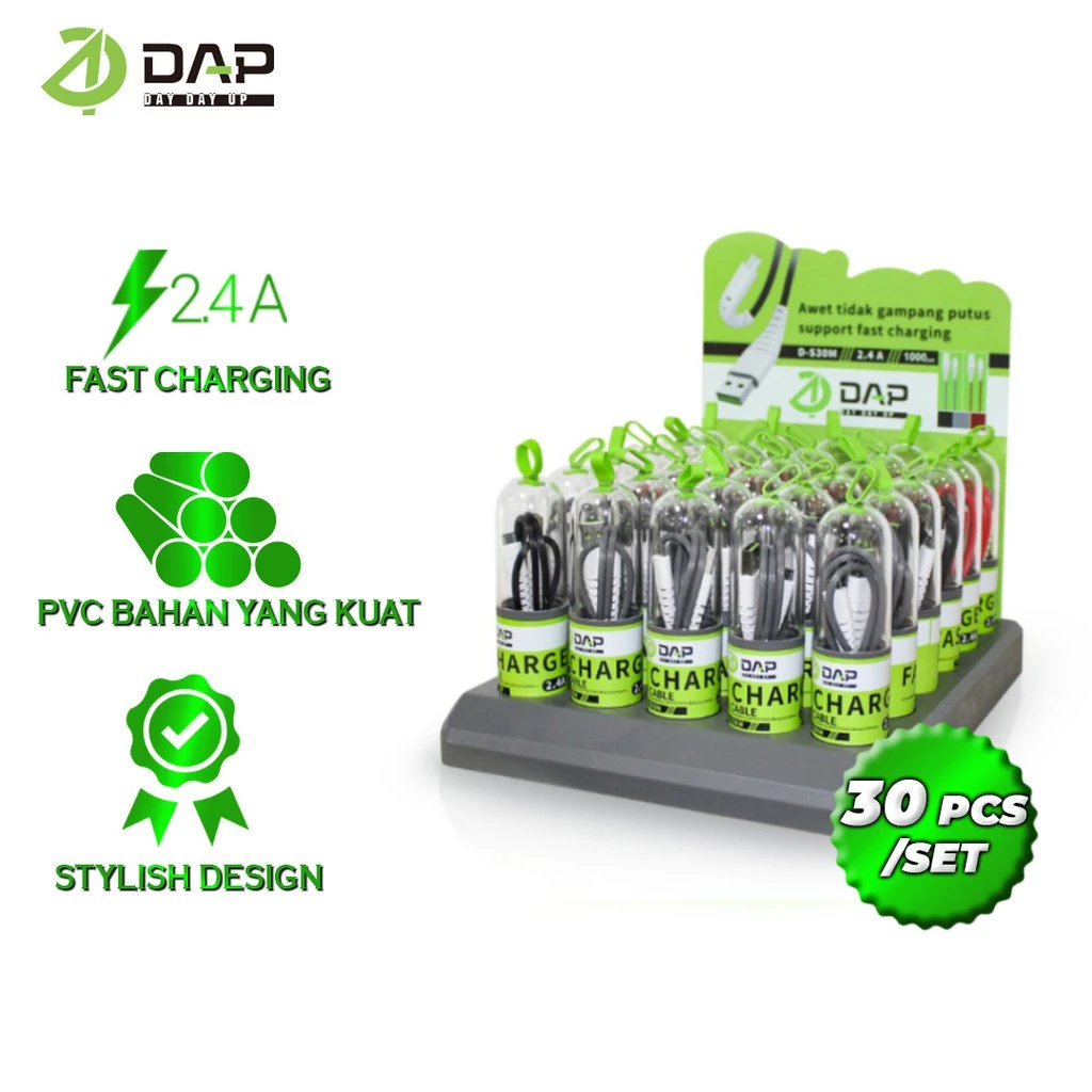 KD BOX DAP D-S30M MICRO (BIJIAN) / BOX 30 PCS | KABEL USB MURAH | KABEL DATA ORIGINAL | TERLARIS