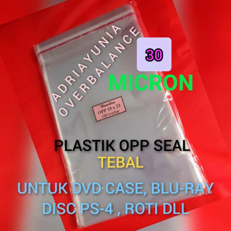 Plastik Opp 15x22 Undangan - Plastkk  Opp 15 x 22 DvD Case - Plastik Opp 15x22 Roti Manis - Plastik 