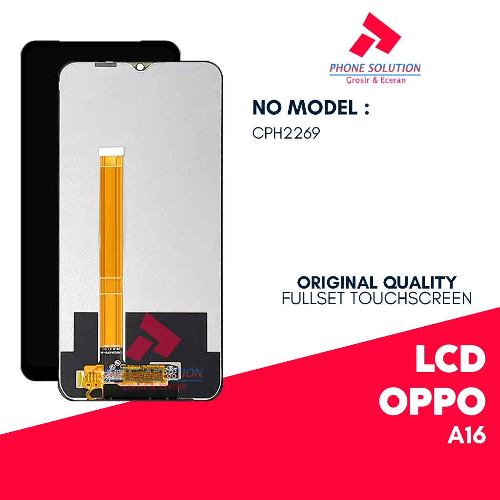 LCD Oppo A16 - Fullset Touchscreen 100% ORIGINAL - Garansi 1 Bulan