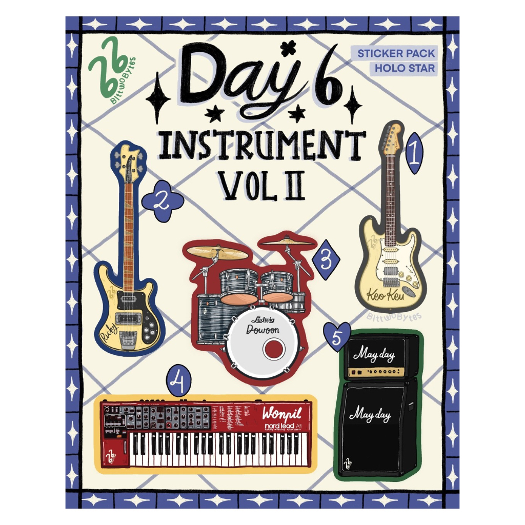

BITTWOBYTES - DAY6 INSTRUMENT VOL. II STICKER PACK