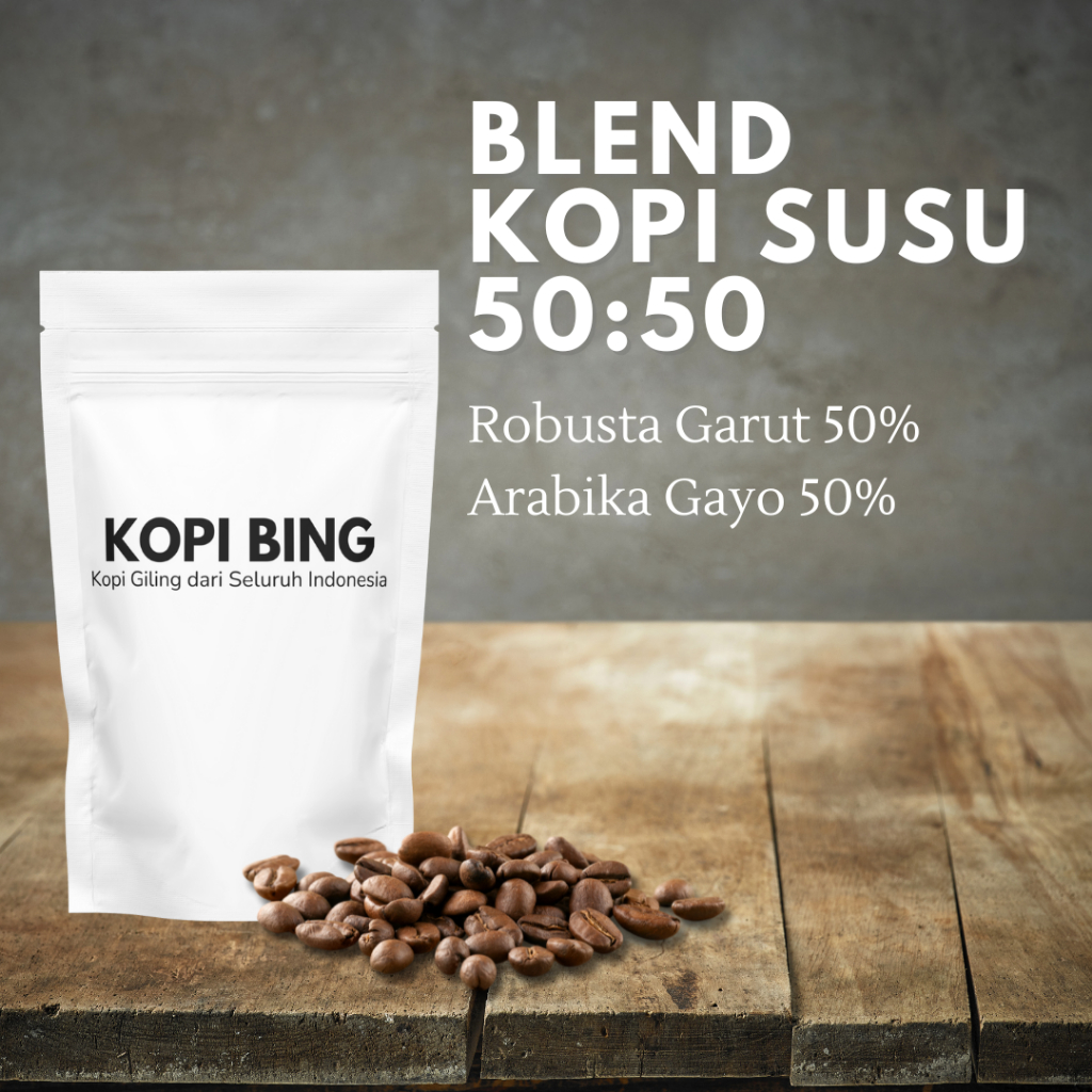 

Kopi Bing Kopi Susu Blend 50:50 Arabika Robusta 1 Kg
