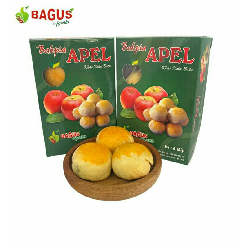 

Bakpia Apel dan strawberry - Bagus Agriseta Mandiri Oleh Oleh Khas Kota Batu Isi 6 biji