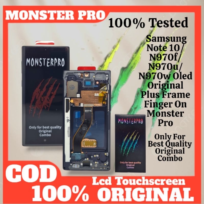 LCD TOUCHSCREEN SAMSUNG NOTE 10/N970F/N970U/N970U1/N9700/N970W/N9700/N970N/N970X OLED ORIGINAL PLUS 