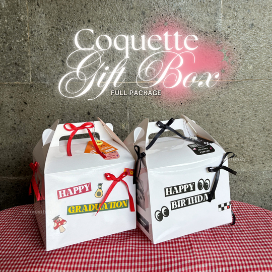 

[Coquette Full Package] Gift Box Isi Snack Birthday Graduation Anniversary Universal by artaesthetic