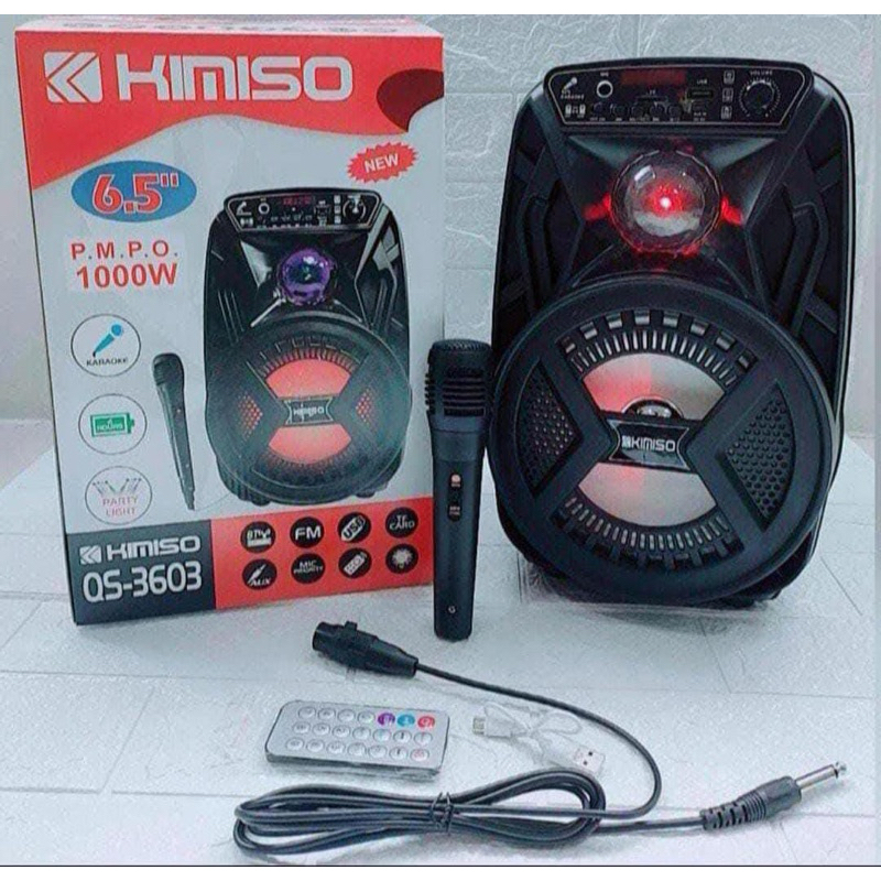 SPEAKER KIMISO QS-3603 +REMOTE+MIC KABEL*