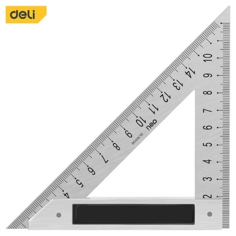 

DELI Triangle Ruler / Penggaris segitiga Siku besi EDL303xx