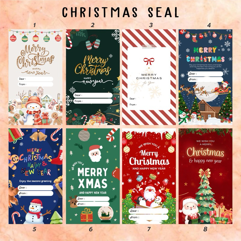 

STICKER SEAL / SEGEL / BELT NATAL CHRISTMAS 010