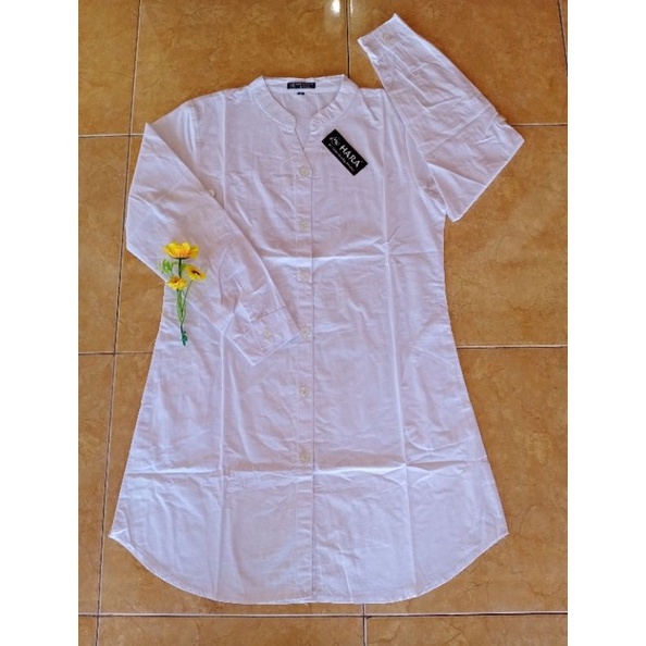 PILIHAN Tunik Hara Putih Katun