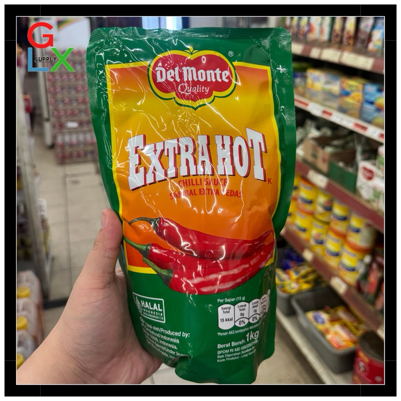 

GLX SUPPLY | DEL MONTE SAMBAL EXTRA HOT POUCH 1Kg