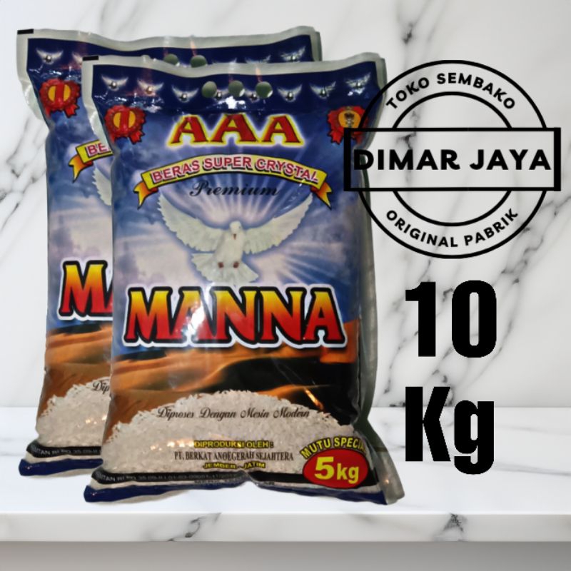 

Beras Manna Premium 10 Kg (Kemasan 5Kg × 2)