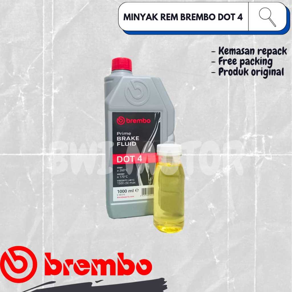 Minyak Rem / Minyak Rem Cakram / Minyak Rem Motor / Minyak Rem Brembo / Minyak Rem Brembo Dot 4 Repa